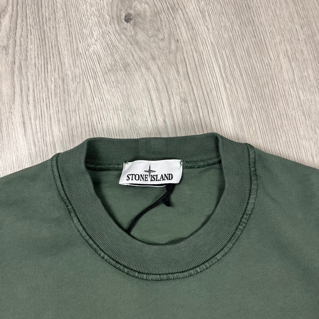 Stone Island Dyed Sweatshirt - Musk Ironleague