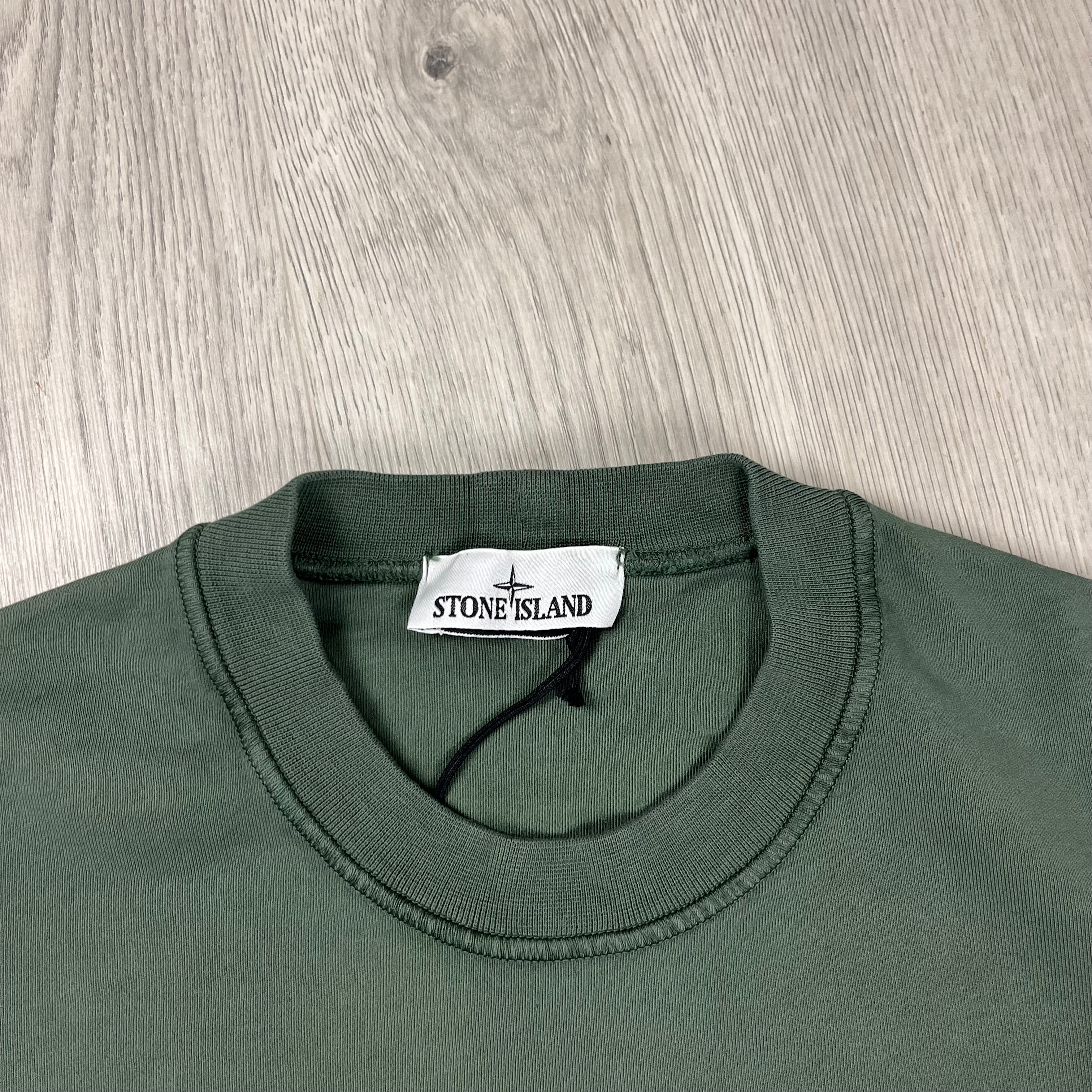 Stone Island Dyed Sweatshirt - Musk Ironleague