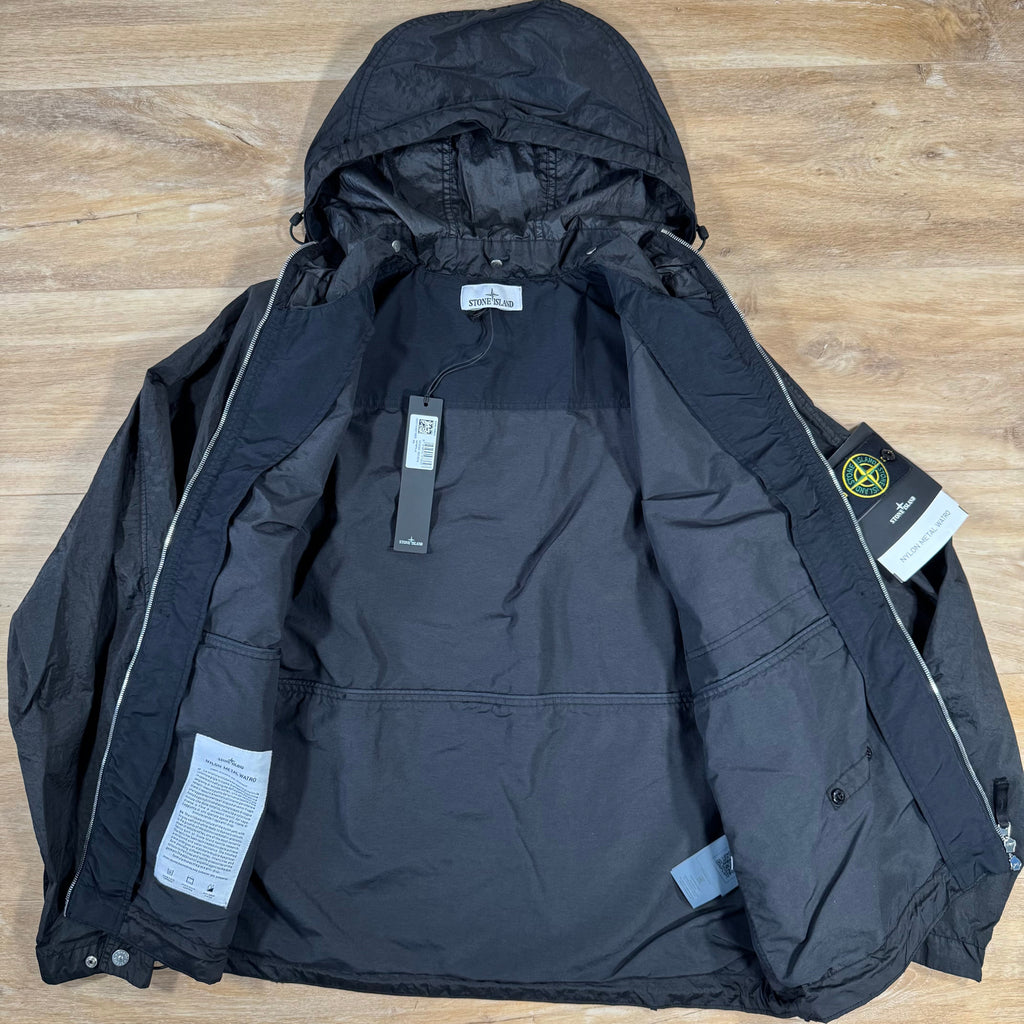 Stone Island Nylon Metal Watro-TC Convertible Jacket in Black Ironleague
