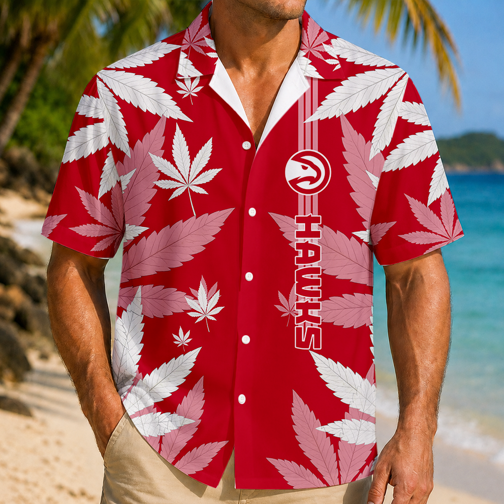 FINAL SALE - NEW CUSTOMIZED NBA17 AHA ATLANTA HAWKS UNISEX HAWAIIAN SHIRT