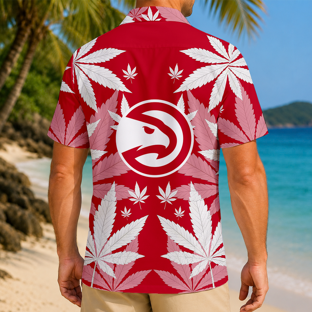 FINAL SALE - NEW CUSTOMIZED NBA17 AHA ATLANTA HAWKS UNISEX HAWAIIAN SHIRT