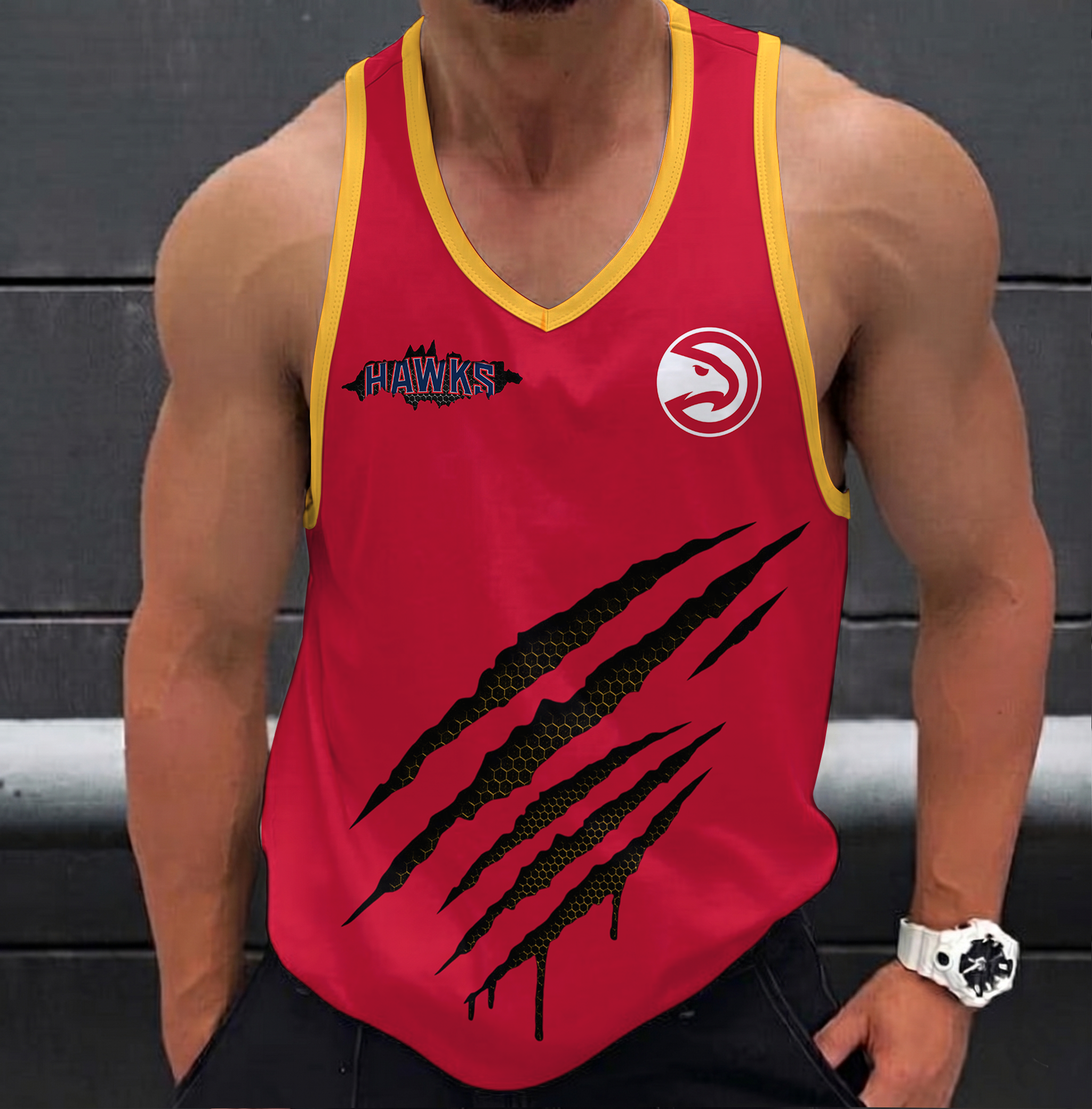 FINAL SALE - NEW CUSTOMIZED NBA17 AHA ATLANTA HAWKS UNISEX TANK TOP