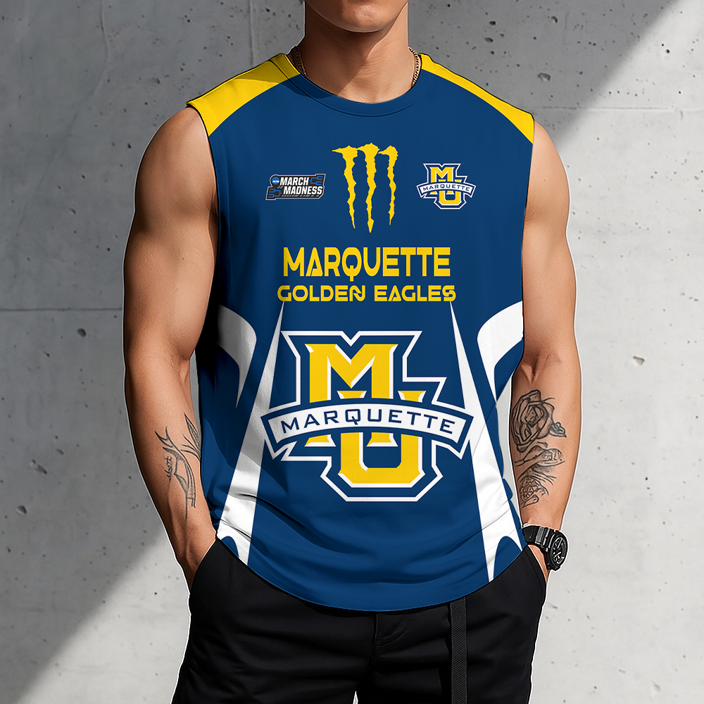 3D PRINT TEE NCAA MAM17 MGE MA GOLDEN EAGLES MEN'S GYM SHIRT