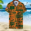 LIMITED EDITION - NEW CUSTOMIZED FBS NCAA17 MIH MI HURRICANES V-NECK FEMALE SHIRT