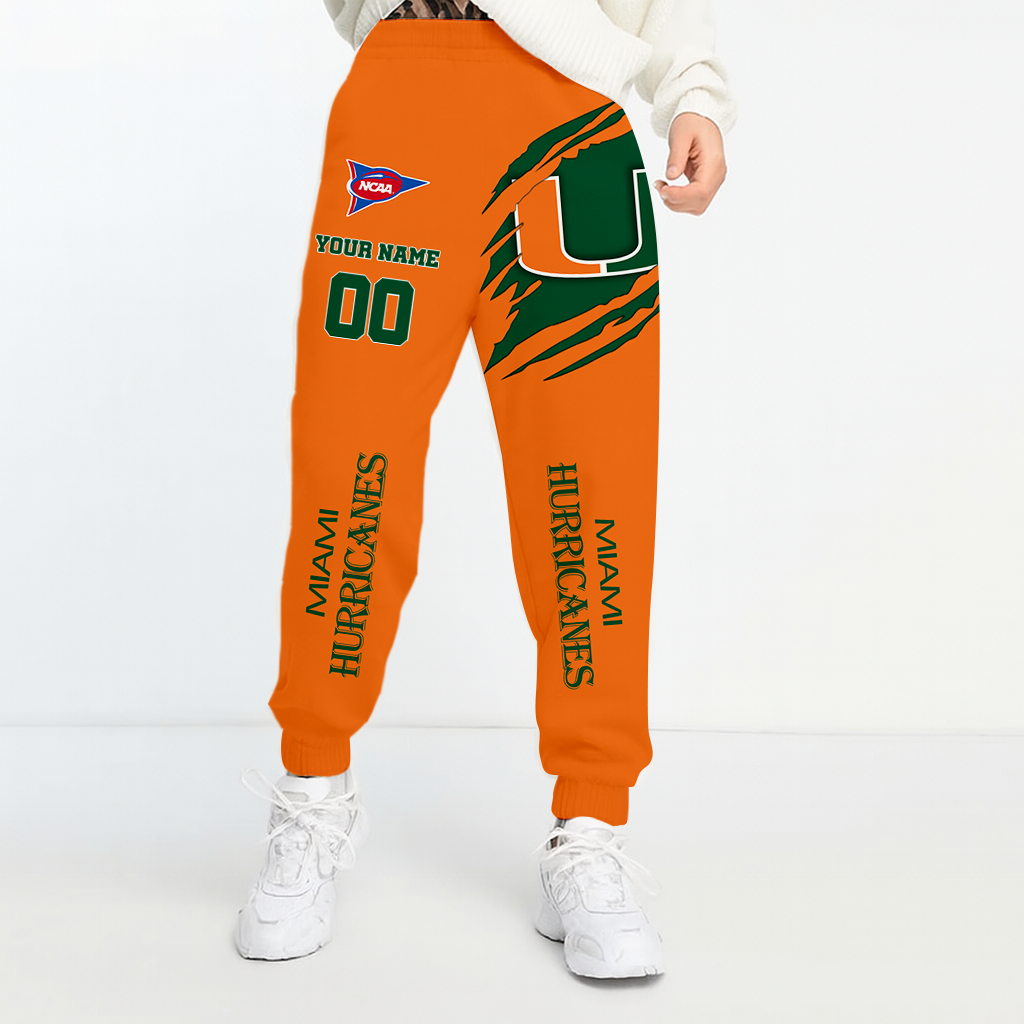 LIMITED DROP NCAA FBS17 MIH MI HURRICANES UNISEX LONG PANTS