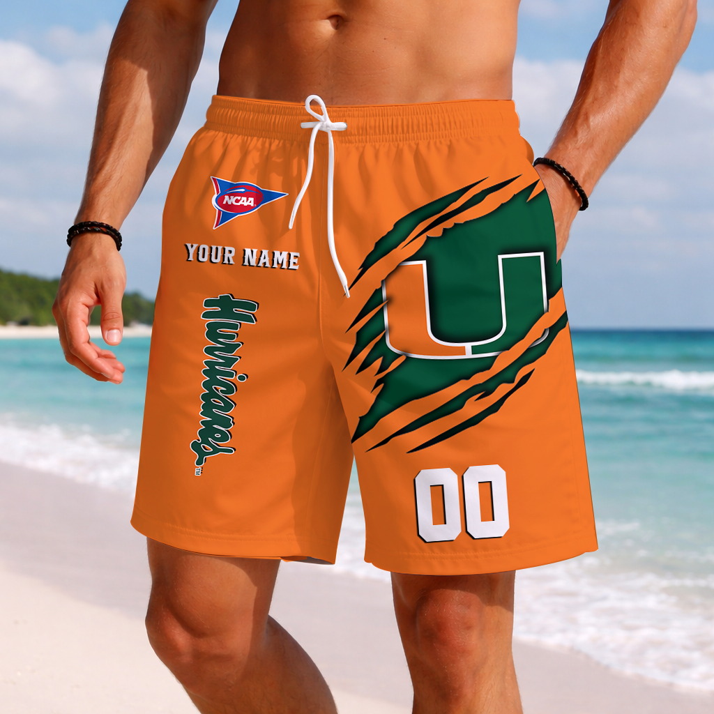 LIMITED DROP NCAA FBS17 MIH MI HURRICANES SHORT PANTS