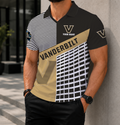 LIMITED EDITION - NEW CUSTOMIZED NCAA CWS17 VDC VANDERBILT COMMODORES POLO SHIRT