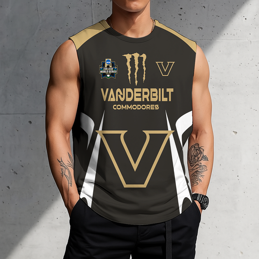 3D PRINT TEE NCAA CWS17 VDC VD COMMODORES MEN'S GYM SHIRT