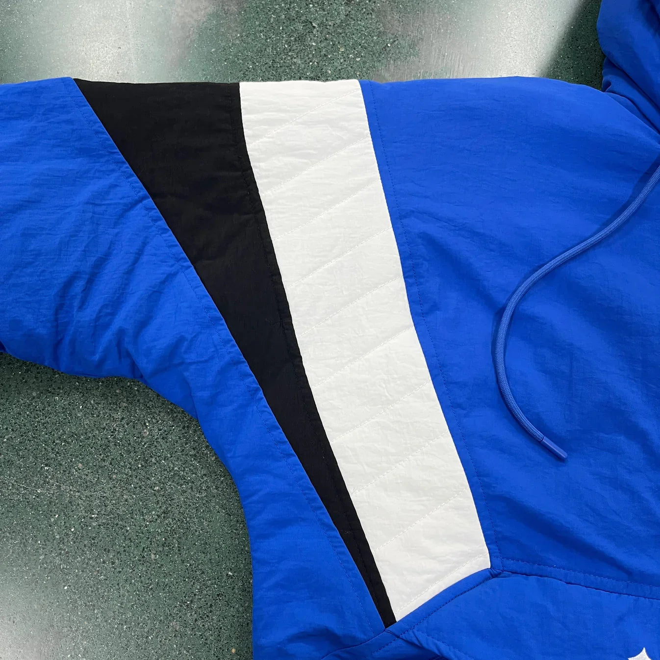 Trapstar 1/4 Zip Pullover Jacket - Blue Ironleague