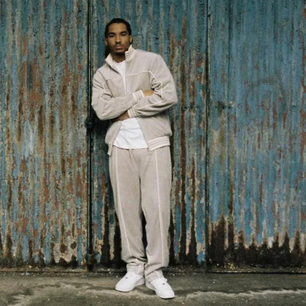 Corteiz Velour Set - Grey/Beige Ironleague