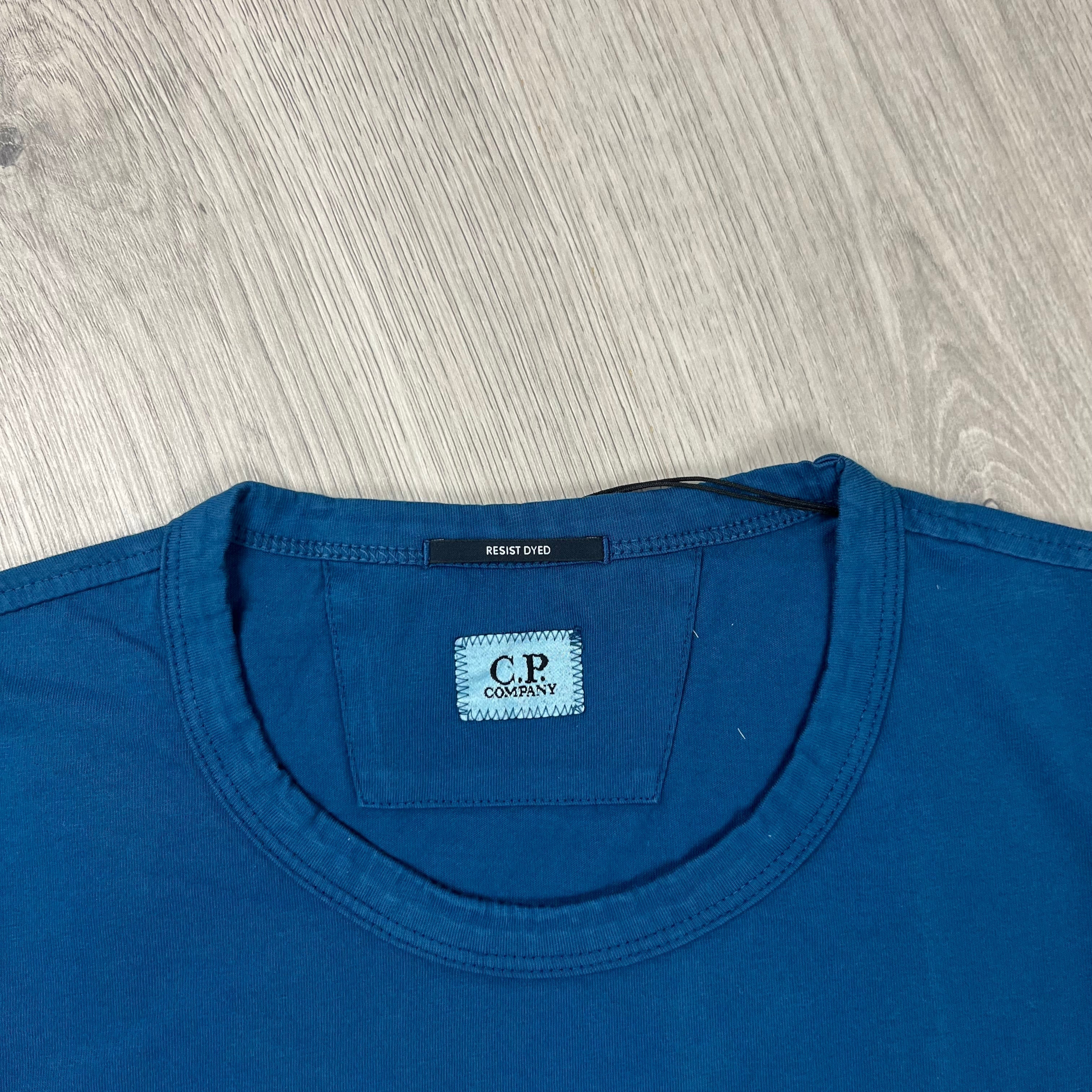 CP Company Printed T-Shirt  - Ink Blue Ironleague