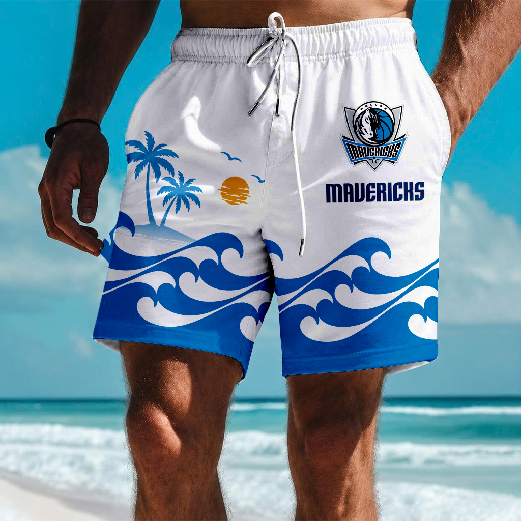 FINAL SALE - NEW CUSTOMIZED NBA18 DMA DALLAS MAVERICKS SHORT PANTS