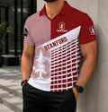 LIMITED EDITION - NEW CUSTOMIZED NCAA CWS18 STC STANFORD CARDINAL POLO SHIRT