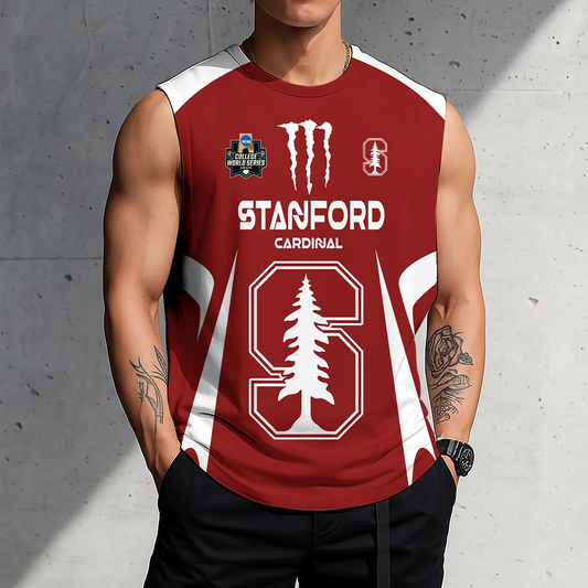 3D PRINT TEE NCAA CWS18 STC ST CARDINAL MEN'S GYM SHIRT