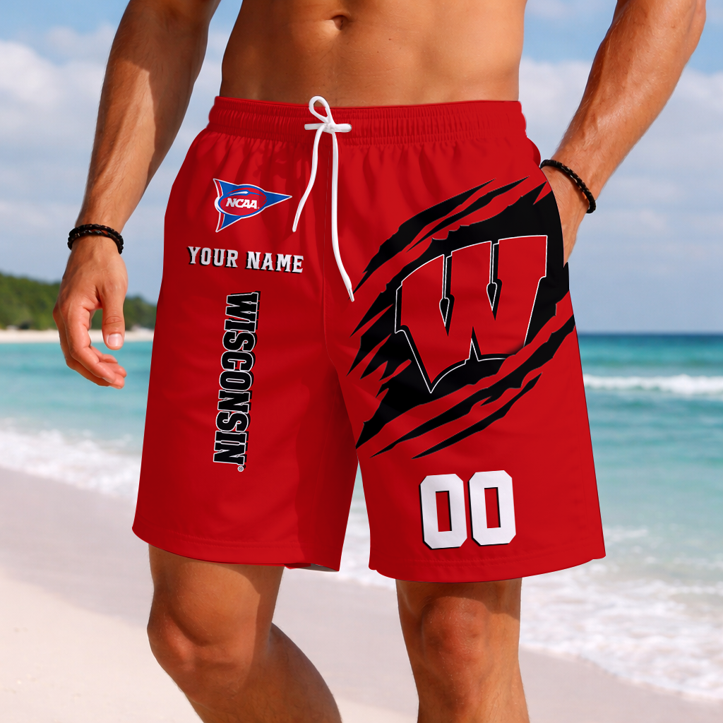 LIMITED DROP NCAA FBS18 WSB WS BADGERS SHORT PANTS