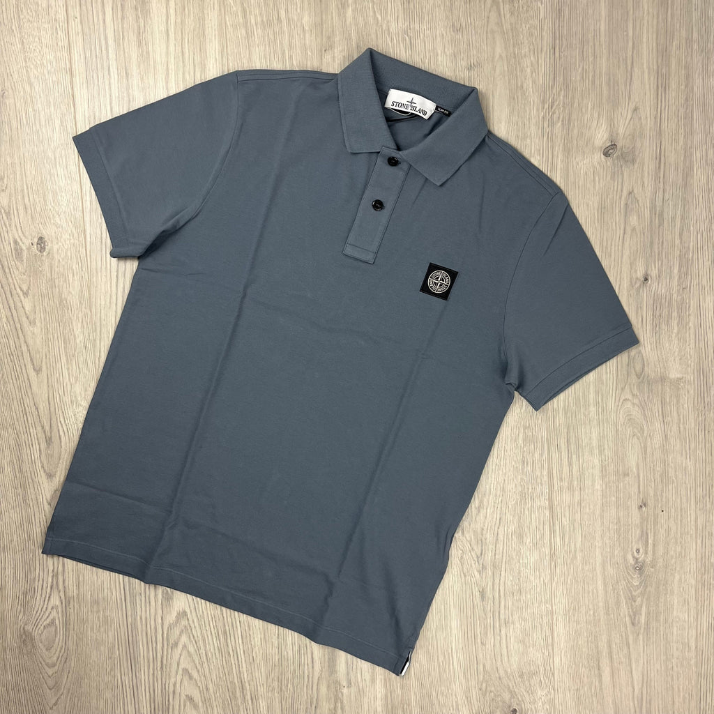 Stone Island Patch Polo Shirt - Avio Blue Ironleague