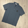 Stone Island Patch Polo Shirt - Avio Blue Ironleague