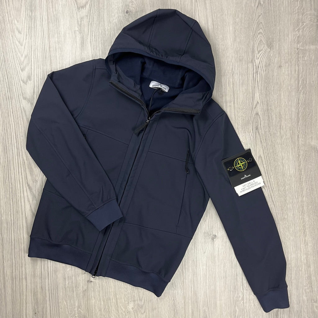 Stone Island Shell Jacket - Navy Ironleague