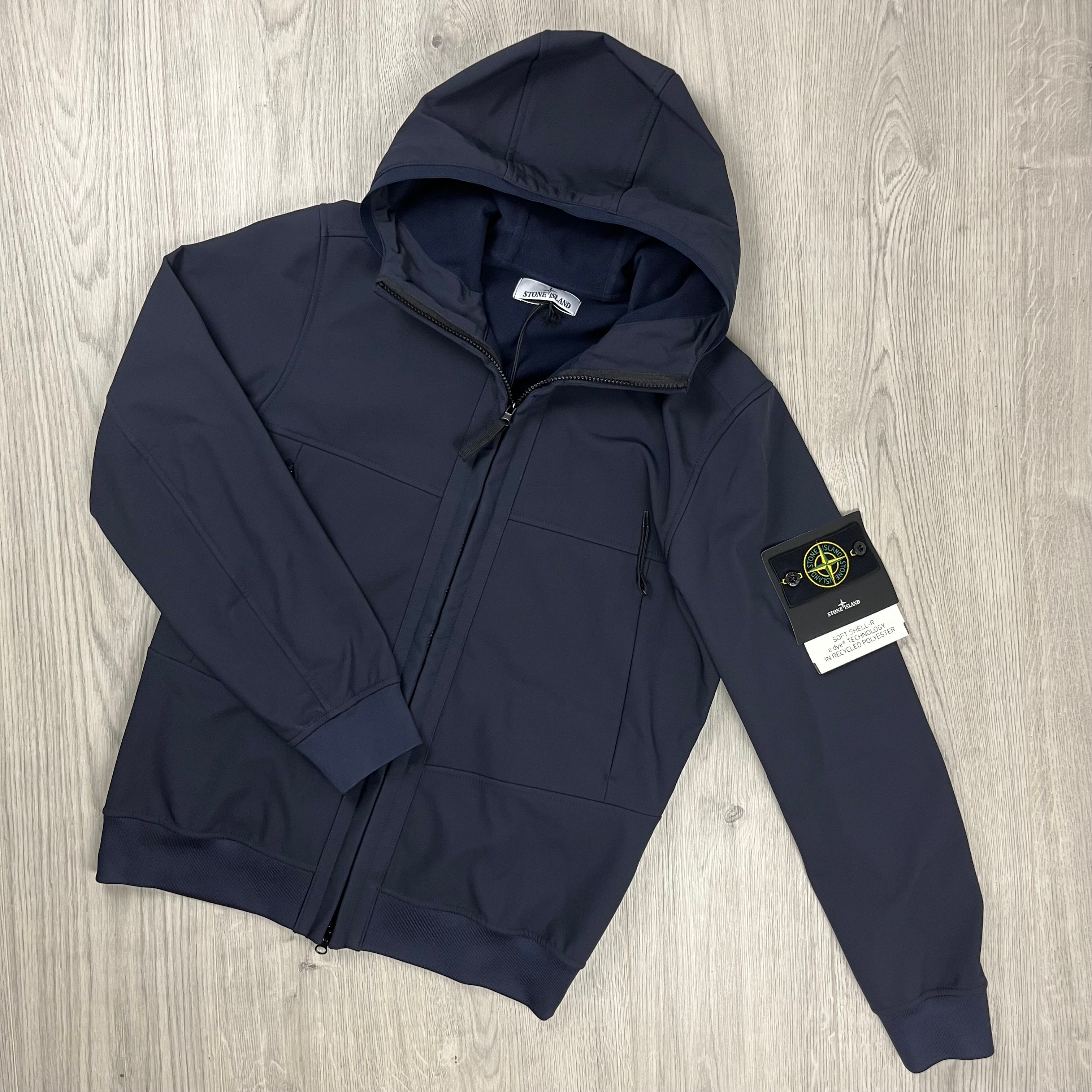 Stone Island Shell Jacket - Navy Ironleague