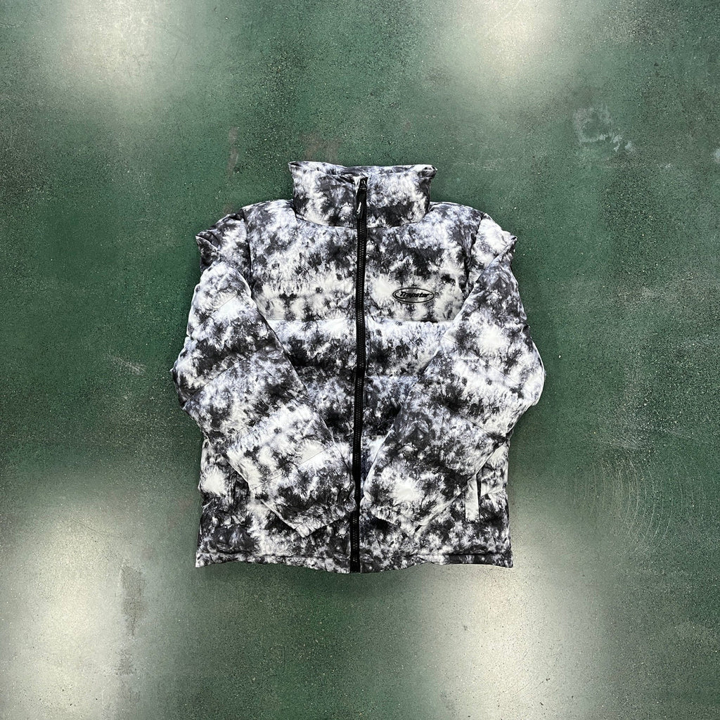 Trapstar Hyperdrive Puffer Jacket - Black/Grey Camo Ironleague