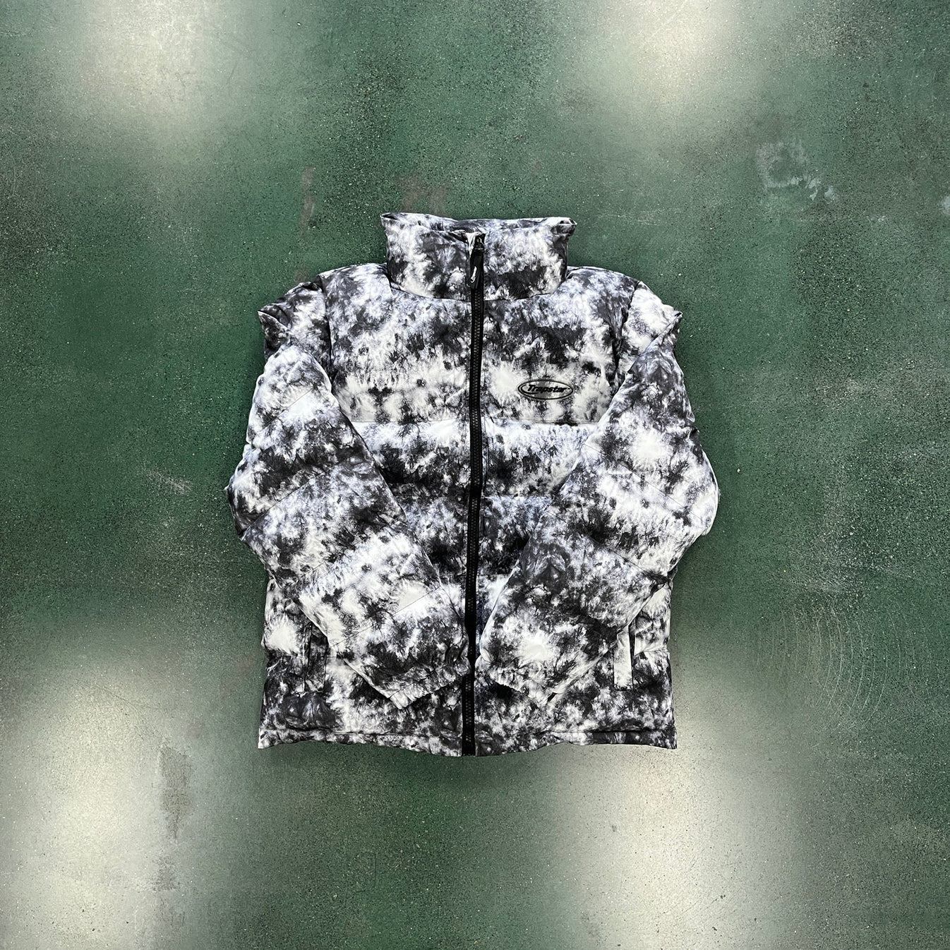 Trapstar Hyperdrive Puffer Jacket - Black/Grey Camo Ironleague