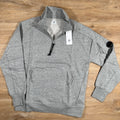 CP Company Diagonal Raised Half-Zipped Lens Sweatshirt in Grey Ironleague