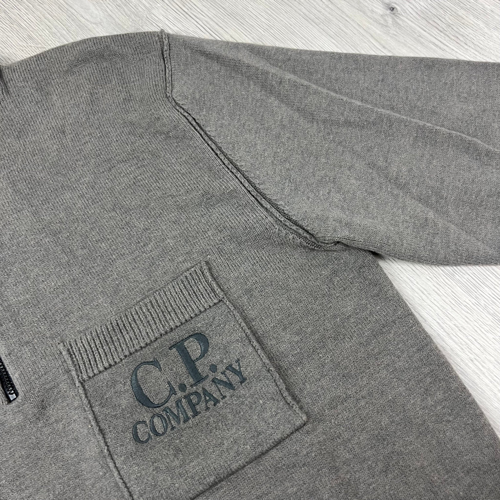 CP Company Patch Knit Fleece - Gunmetal Ironleague