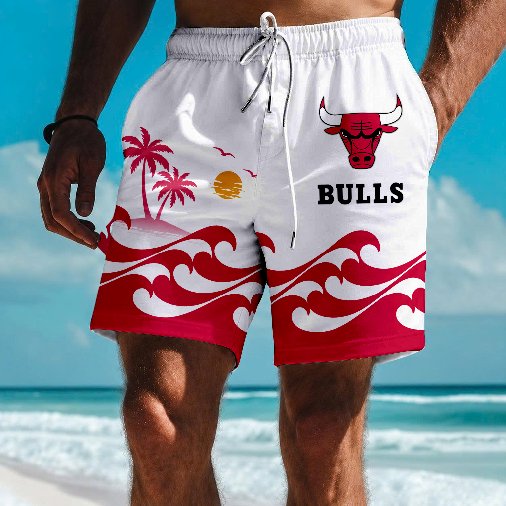 FINAL SALE - NEW CUSTOMIZED NBA19 CBU CHICAGO BULLS SHORT PANTS
