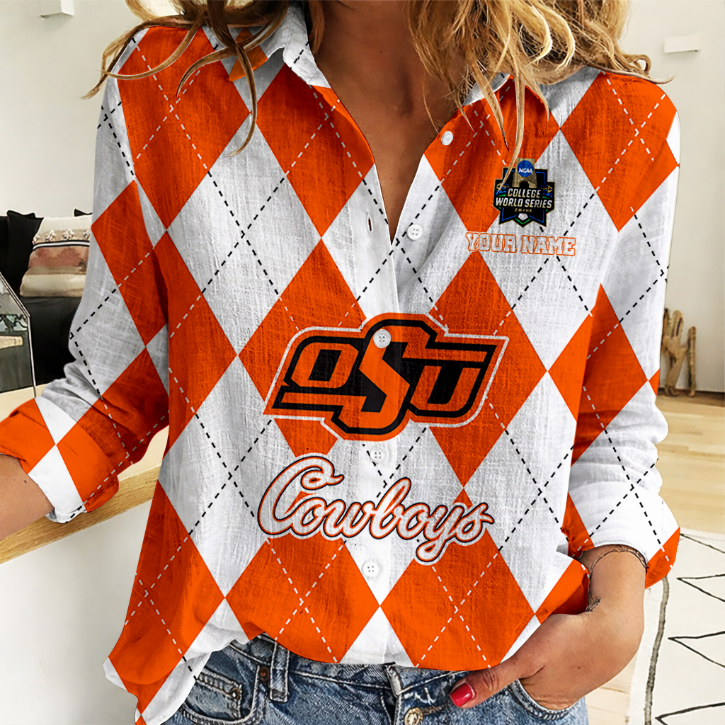 LIMITED DROP NCAA CWS19 OSC OS COWBOYS WOMEN CASUAL SHIRT FOR FAN