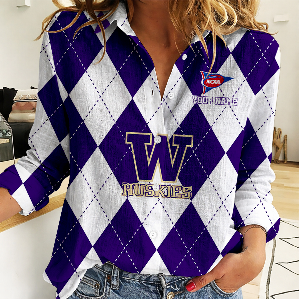 LIMITED DROP NCAA FBS19 WSH WS HUSKIES WOMEN CASUAL SHIRT FOR FAN