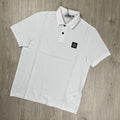 Stone Island Patch Polo Shirt - White Ironleague