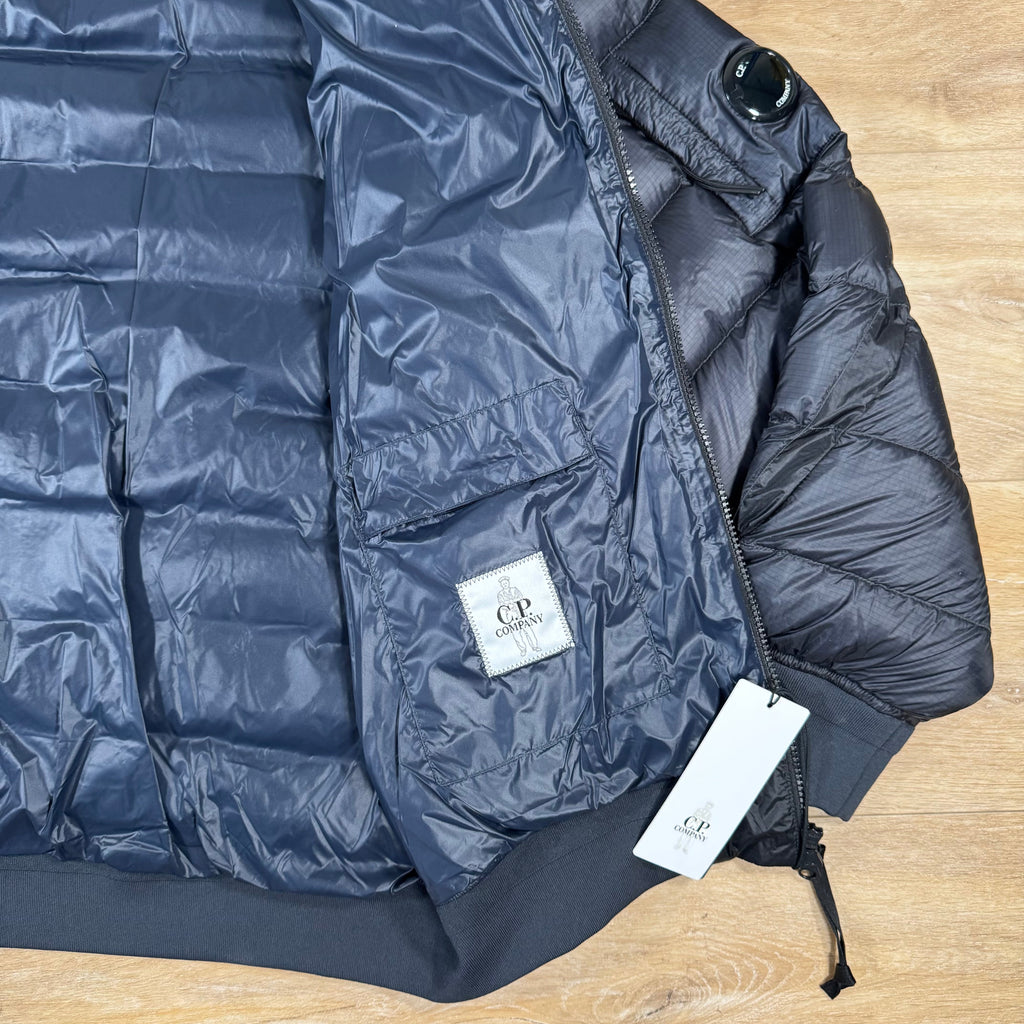 CP Company DD Shell Lens Down Jacket in Navy Ironleague