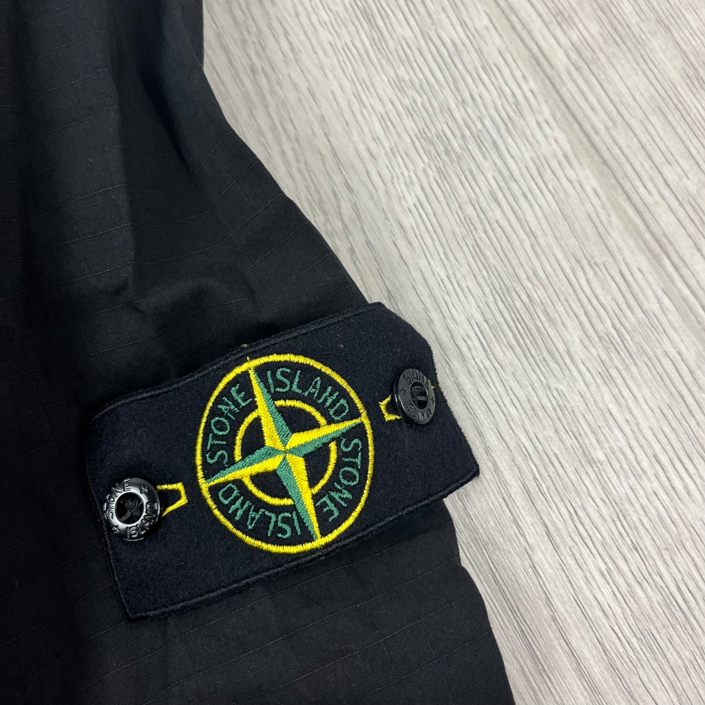 Stone Island Zip Overshirt - Black Ironleague