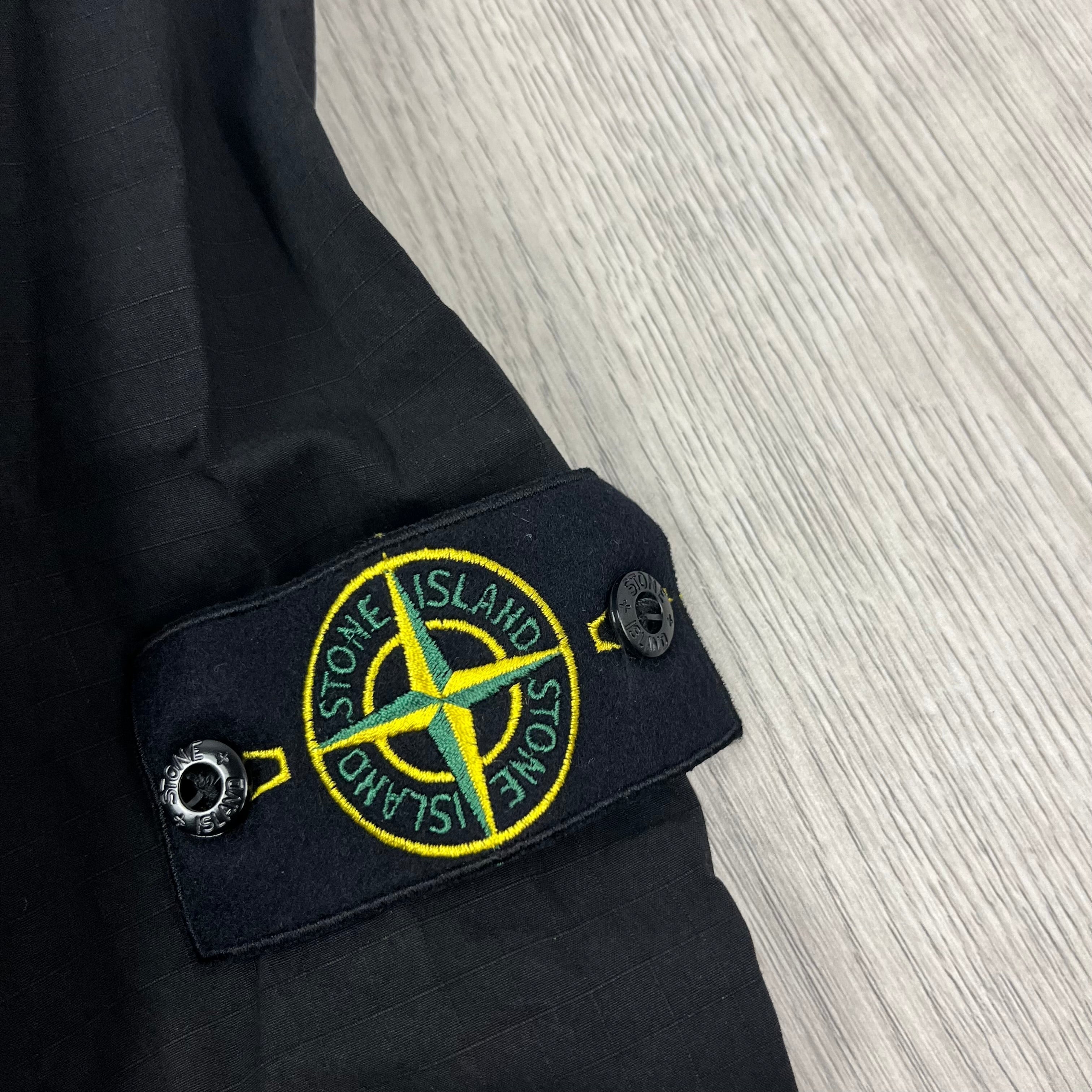 Stone Island Zip Overshirt - Black Ironleague