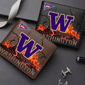 LIMITED EDITION FBS NCAA19 WSH WS HUSKIES LEATHER WALLET