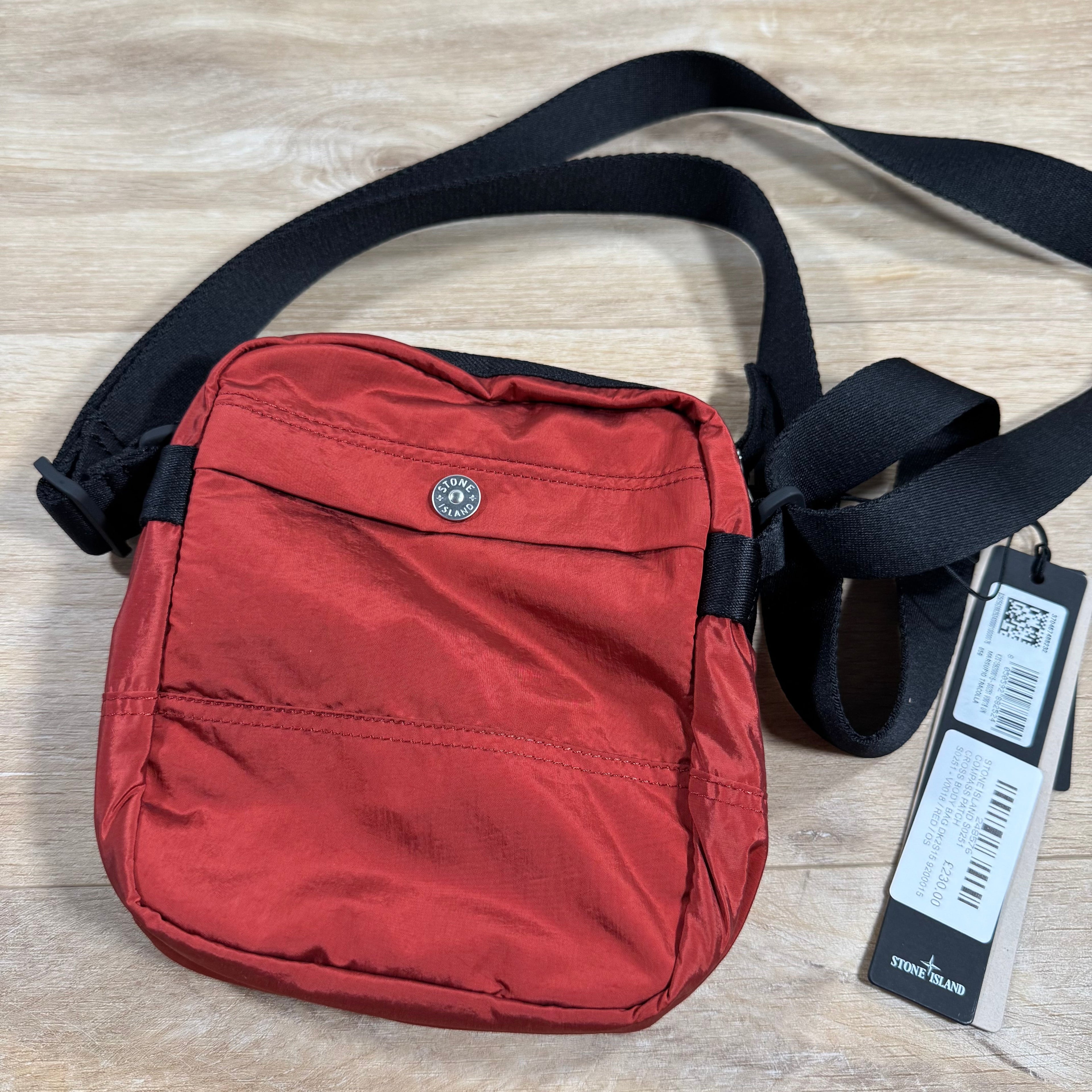 Stone Island Coated Nylon Metal Body Bag in Scarlet Ironleague