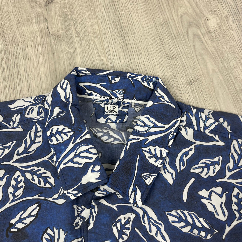 CP Company Floral Shirt - Blue Ironleague