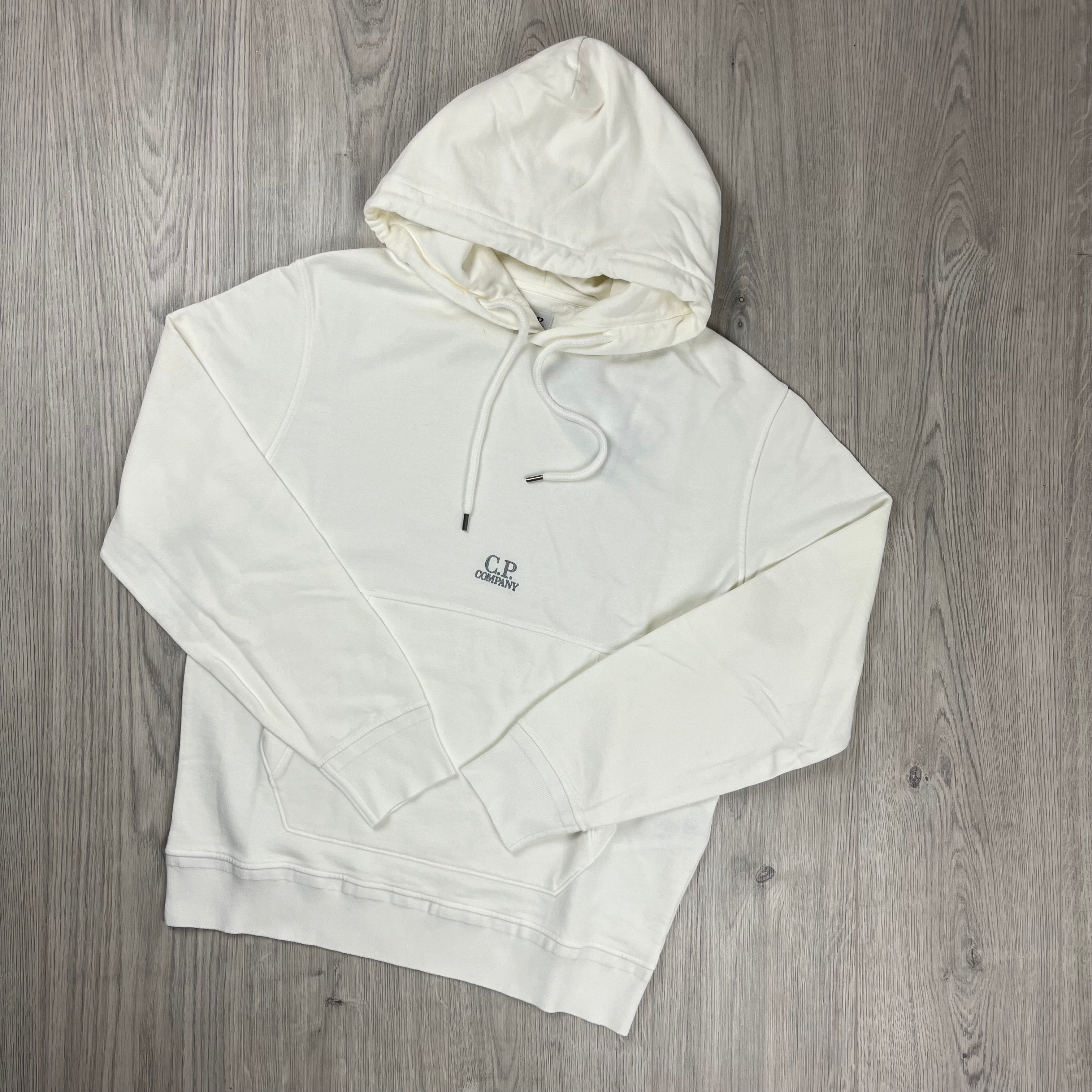 CP Company Patch Hoodie - White Ironleague