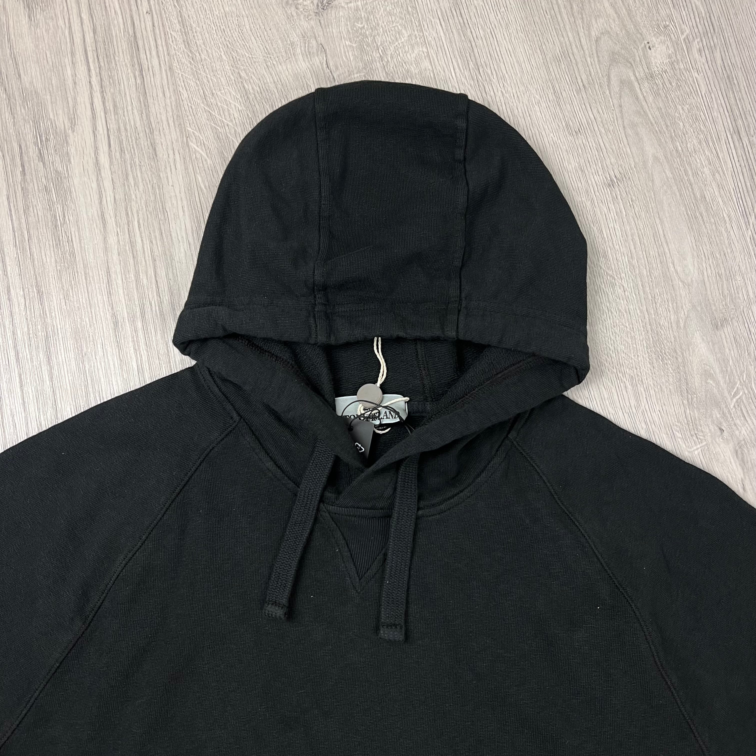 Stone Island Dyed Hoodie - Black Ironleague
