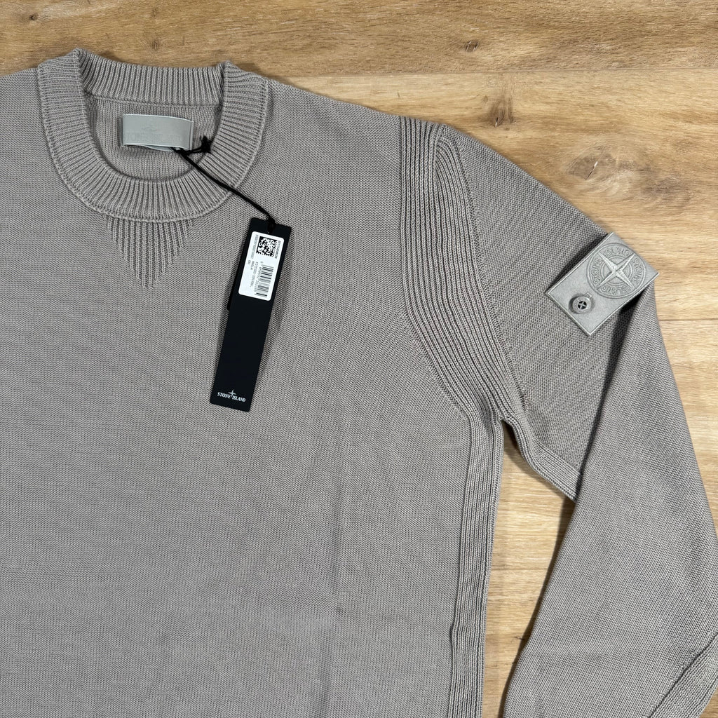 Stone Island Cotton Cashmere Ghost Sweatshirt in Dust Grey Ironleague