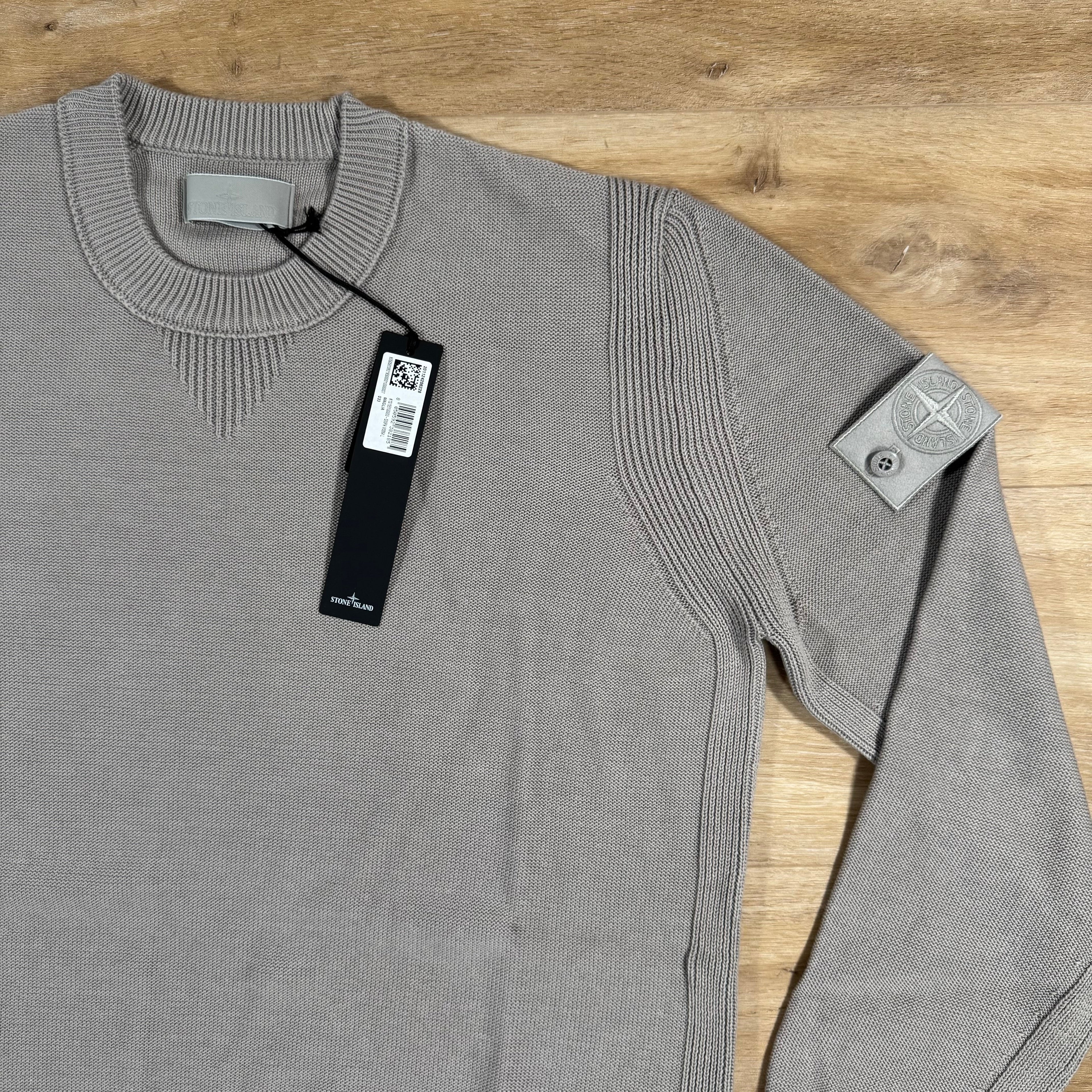 Stone Island Cotton Cashmere Ghost Sweatshirt in Dust Grey Ironleague