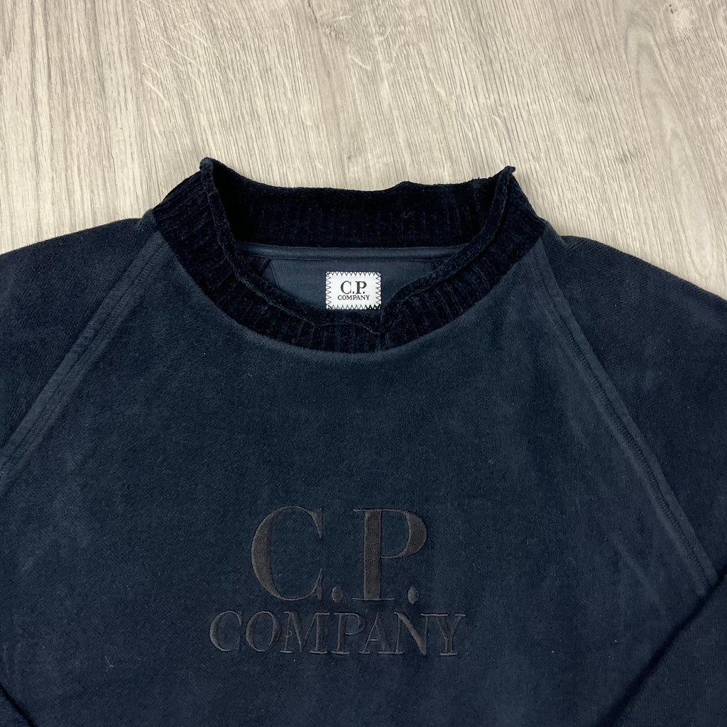 CP Company Roll Neck Sweatshirt - Navy Ironleague