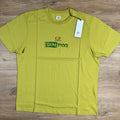 CP Company 24/1 Jersey Logo T-Shirt in Cress Green - Yellow Ironleague