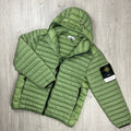 Stone Island Woven Down Jacket - Sage Green Ironleague