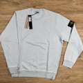 Stone Island Organic Cotton Fleece Sweatshirt in Sky Blue Ironleague