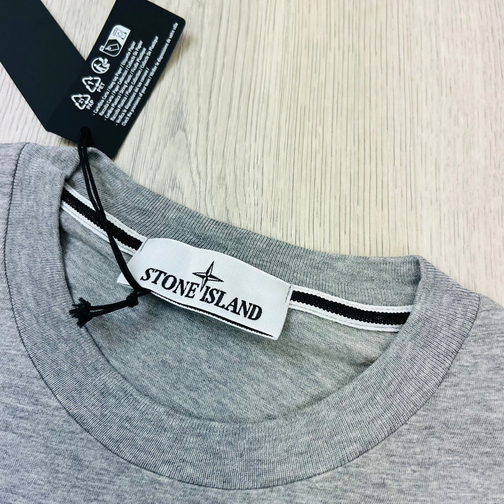 Stone Island Printed T-Shirt - Grey Ironleague