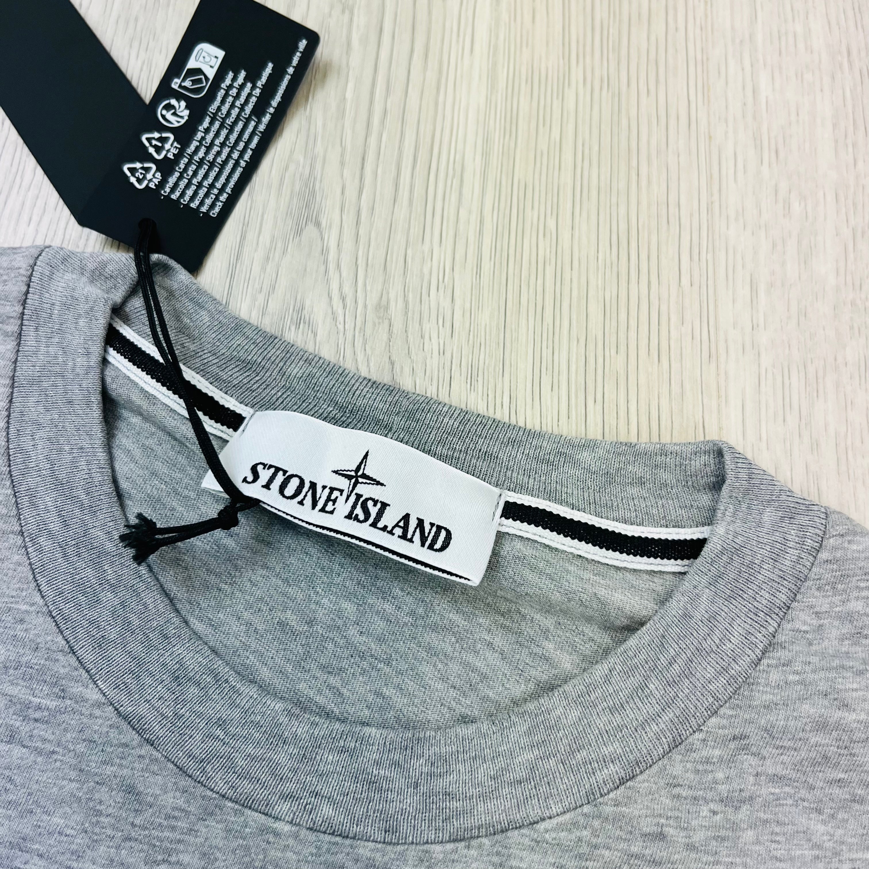 Stone Island Printed T-Shirt - Grey Ironleague