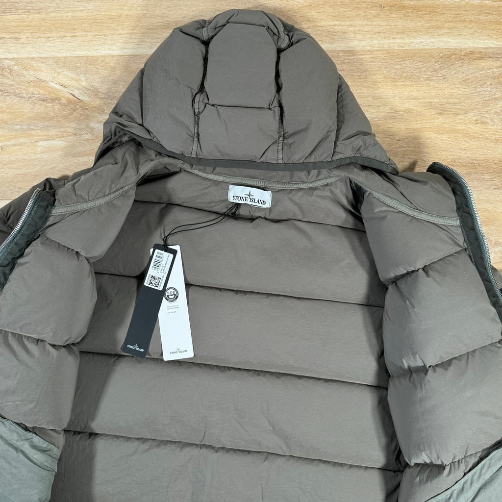 Stone Island Seamless Tunnel Down-TC Jacket in Walnut Brown Ironleague