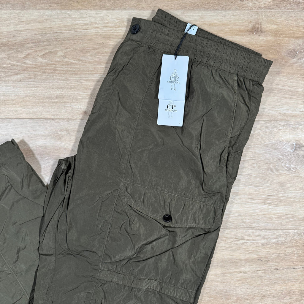 CP Company Chrome-R Cargo Lens Pants in Ivy Green Ironleague