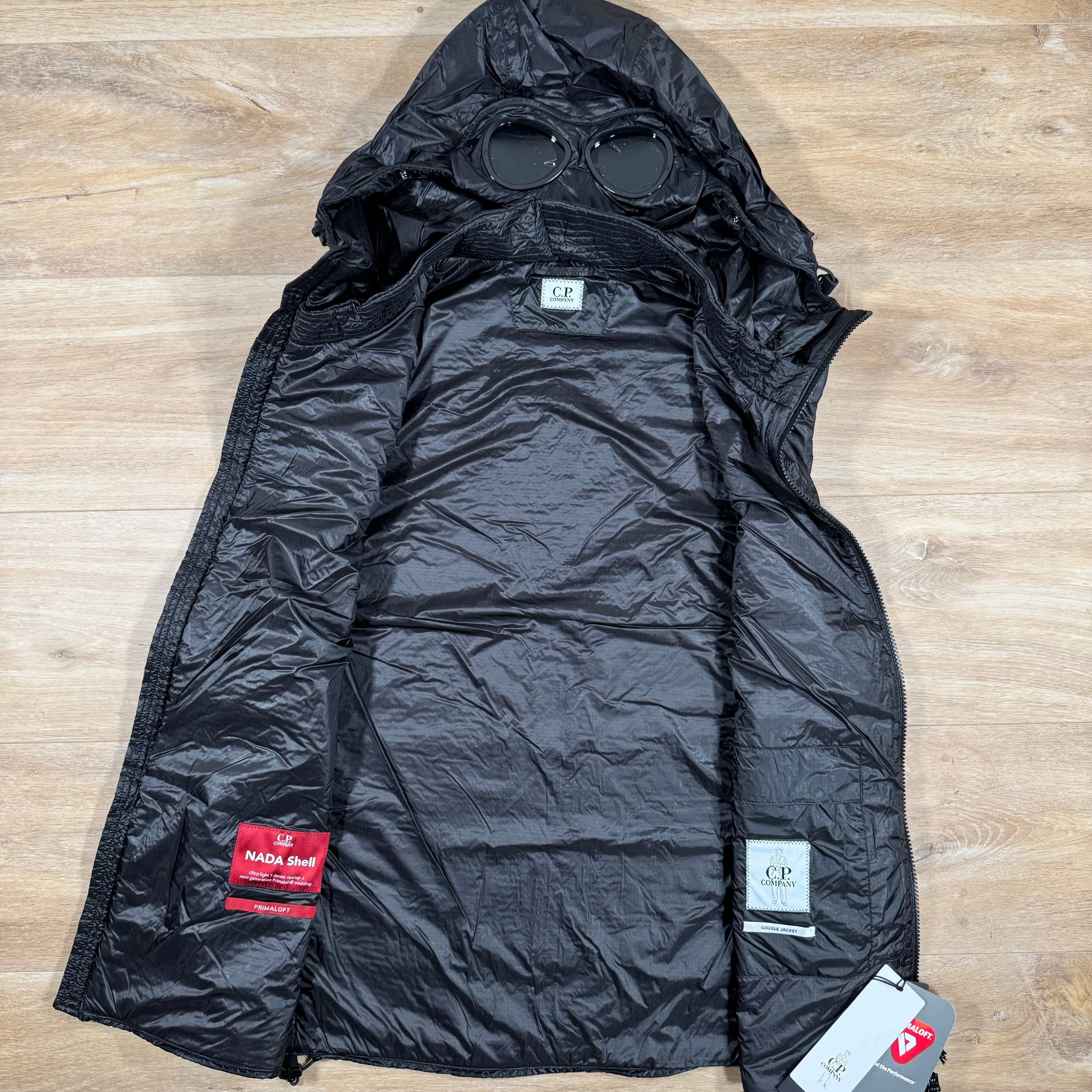 CP Company Nada Shell Goggle Vest in Black Ironleague